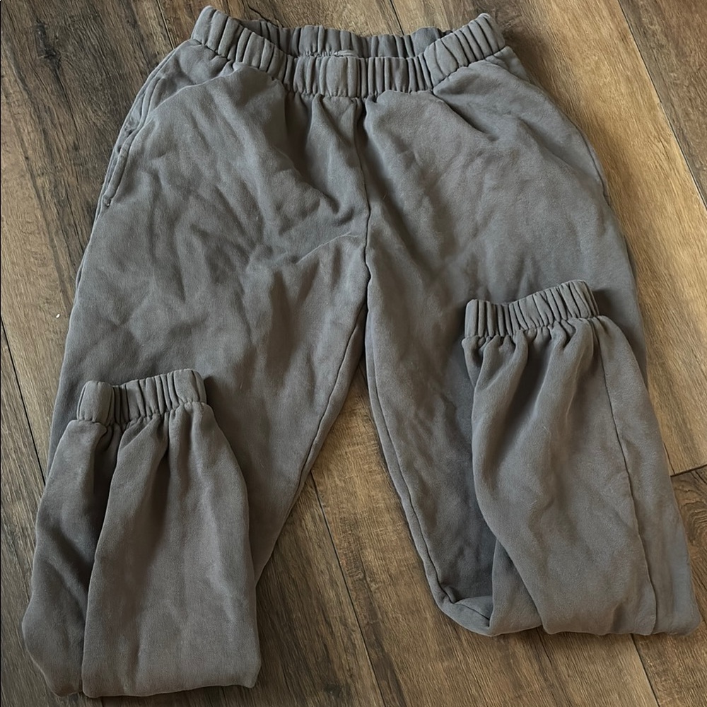 Women Gray Jogger Pants Brandy Melville